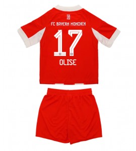 Bayern Munich Michael Olise #17 Jalkapallovaatteet Lasten Kotipeliasu 2025-26 Lyhythihainen (+ Lyhyet housut)